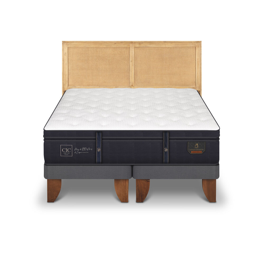 Cama Europea Cic Sava / King / Base Dividida + Respaldo image number 0.0