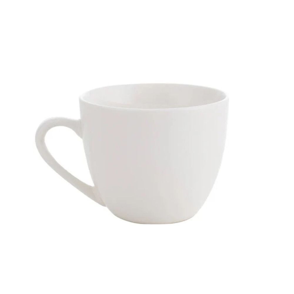 Taza De Te Redonda 260cc Porcelana Blanca Hallen image number 0.0