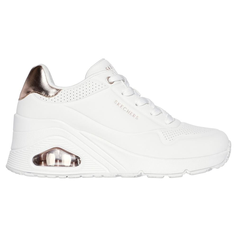 Zapatilla Urbana Mujer Skechers Uno Wedge Blanco image number 1.0