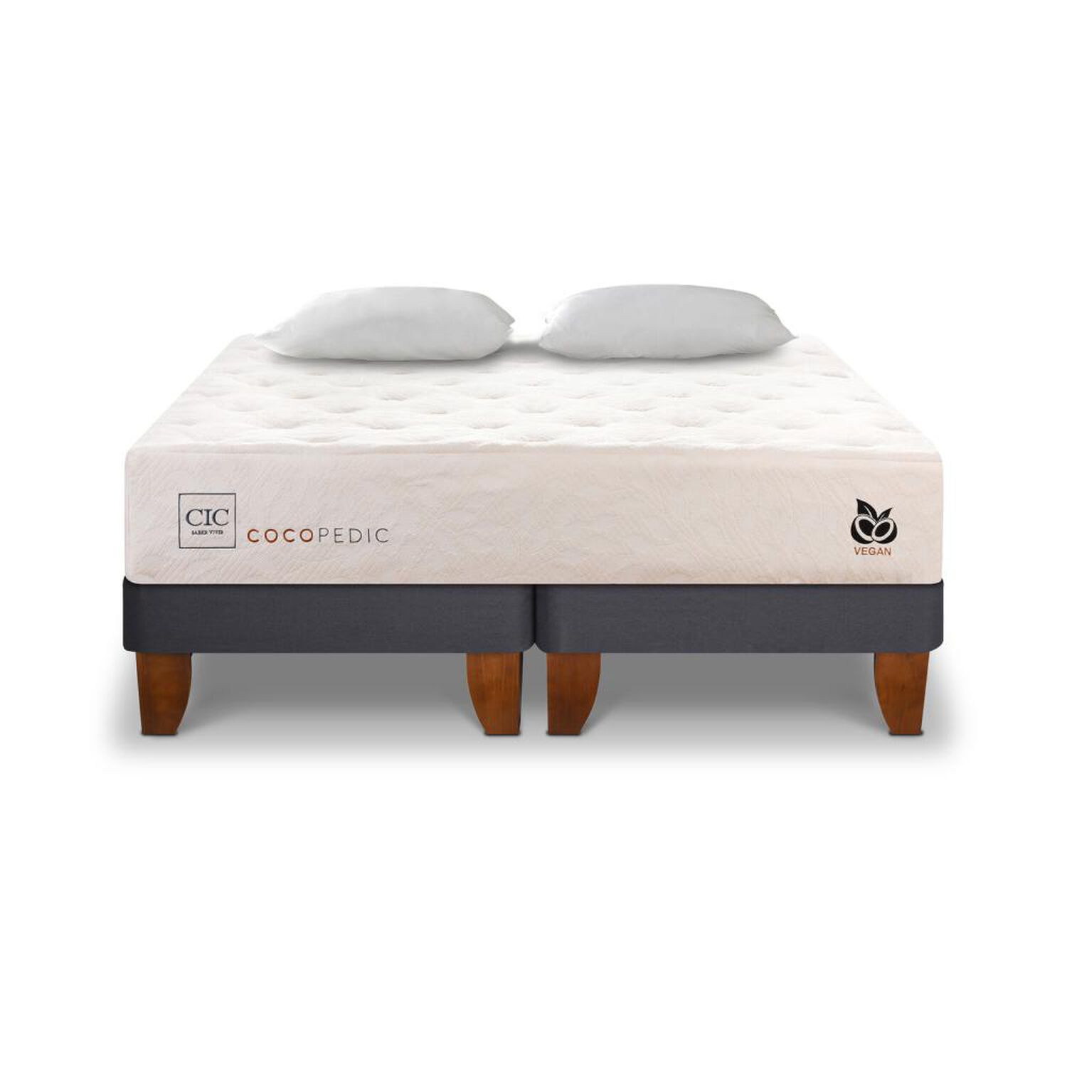 Cama Europea Cic Cocopedic / King / Base Dividida + Almohadas image number 0.0