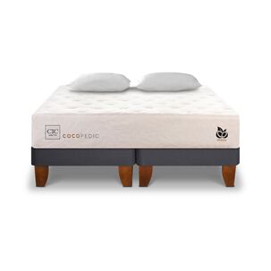 Cama Europea Cic Cocopedic / King / Base Dividida + Almohadas