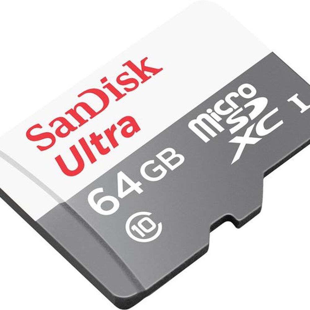 Memoria Micro Sd Sandisk Ultra 64gb Clase 10 + Adaptador image number 1.0
