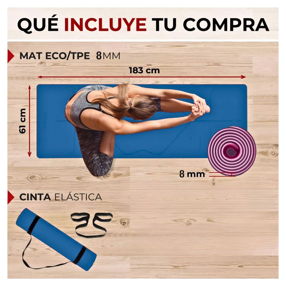 Mat De Yoga 6mm Ecologico Biodegradable Yep Sport image number 3.0