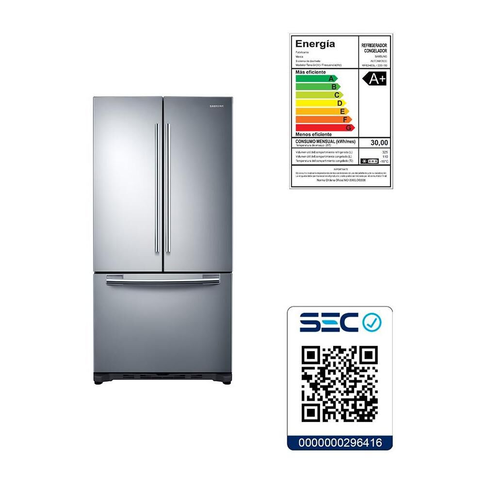 Refrigerador Samsung RF62HESL / No Frost / 441 Litros image number 4.0
