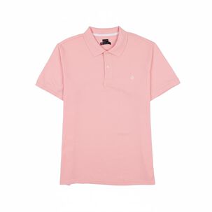 Polera B&aacute;sica Lisa Regular Manga Corta Cuello Piqu&eacute; Hombre Herald