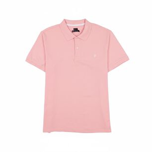 Polera B&aacute;sica Lisa Regular Manga Corta Cuello Piqu&eacute; Hombre Herald
