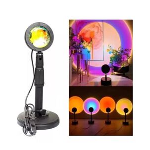 L&aacute;mpara Sunset, Proyector Led Sunset Con Base Luz