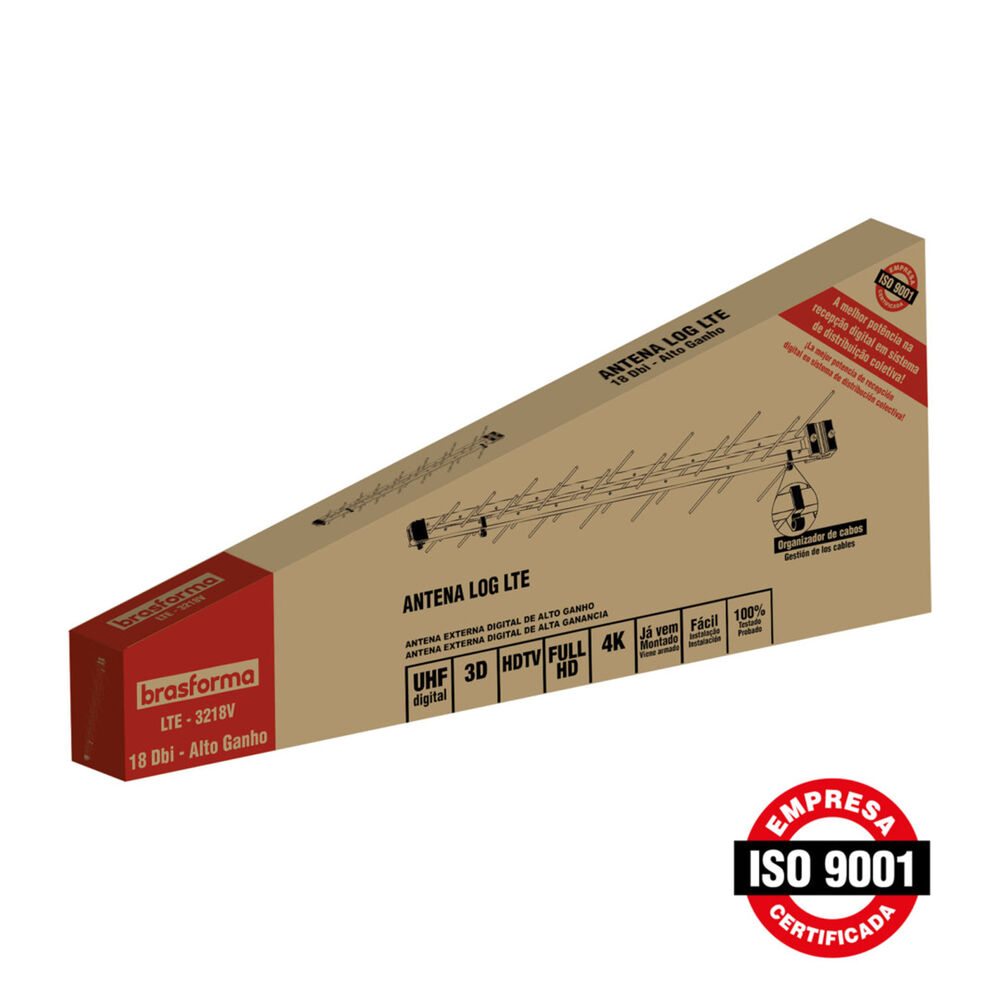 Antena Externa Hd 17dbi + Mastil + 16m Cable Coaxial- Lte2017 -brasforma image number 5.0