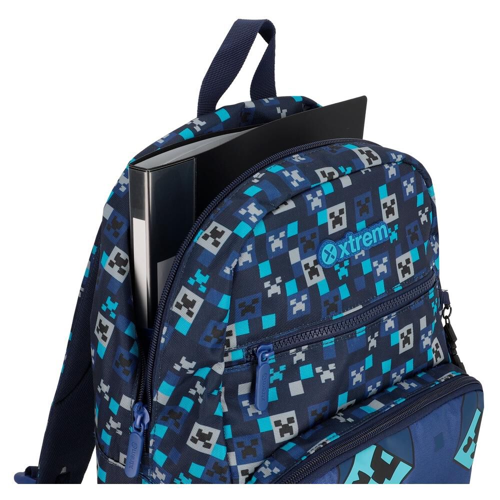 Mochila Xtrem Bolt 6xt Pixels Azul image number 6.0