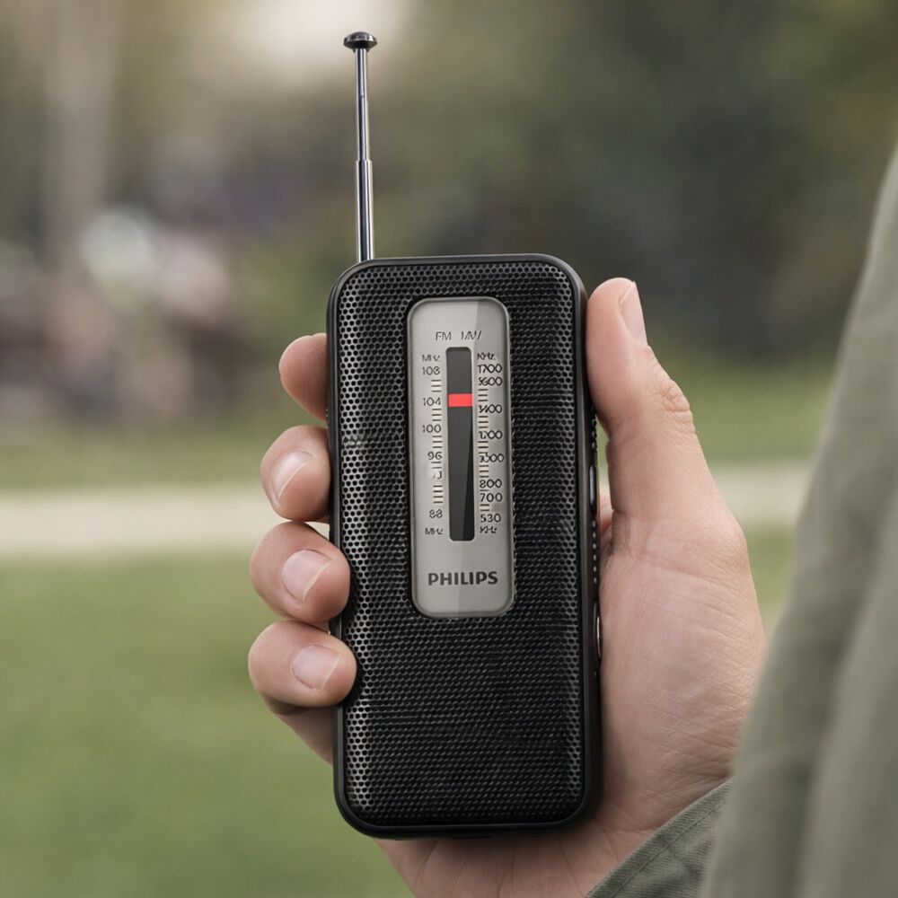 Radio Port&aacute;til Philips Tar1506 Am Fm Negro image number 4.0