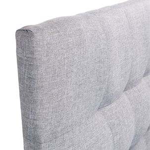 Respaldo Alicante Con Patas Tela King Gris