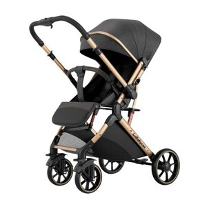 Coche De Paseo Reversible Con Cubre Pies B1 Negro Lubabycas