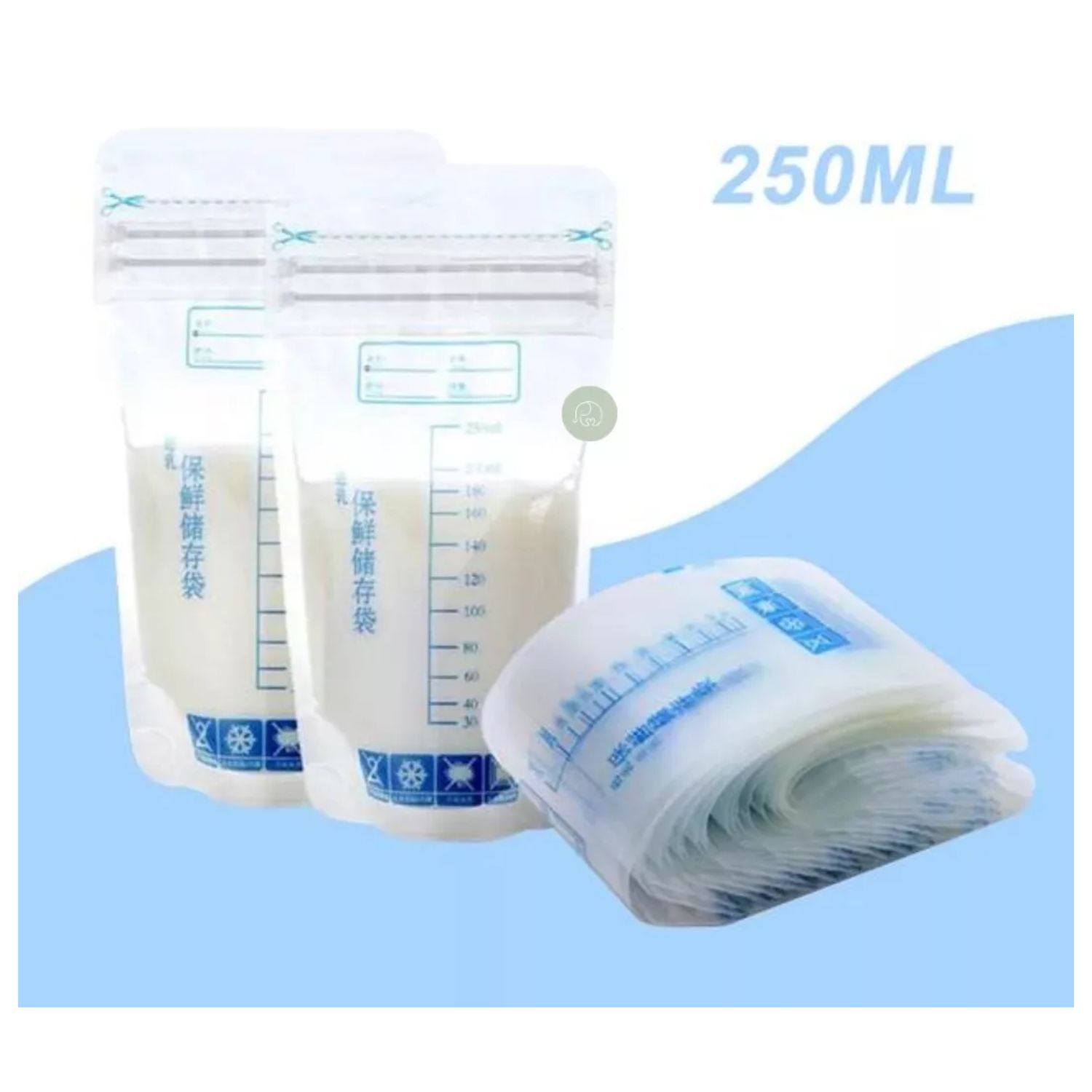 Bolsas P&aacute;ra Leche 30 Unidades 24cm Resistentes Reutilizables image number 2.0
