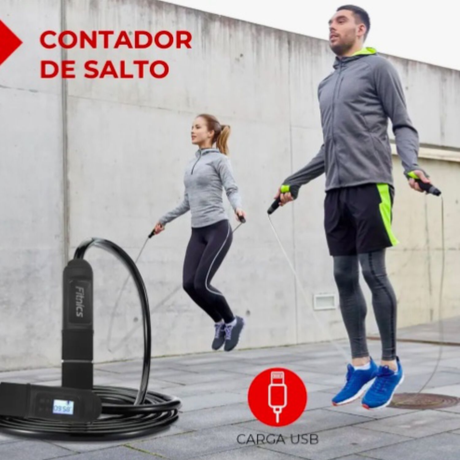 Cuerda Saltar Con Contador Digital image number 1.0