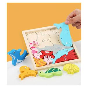 Juguete Rompecabezas 3d De Madera Montessori Infantil