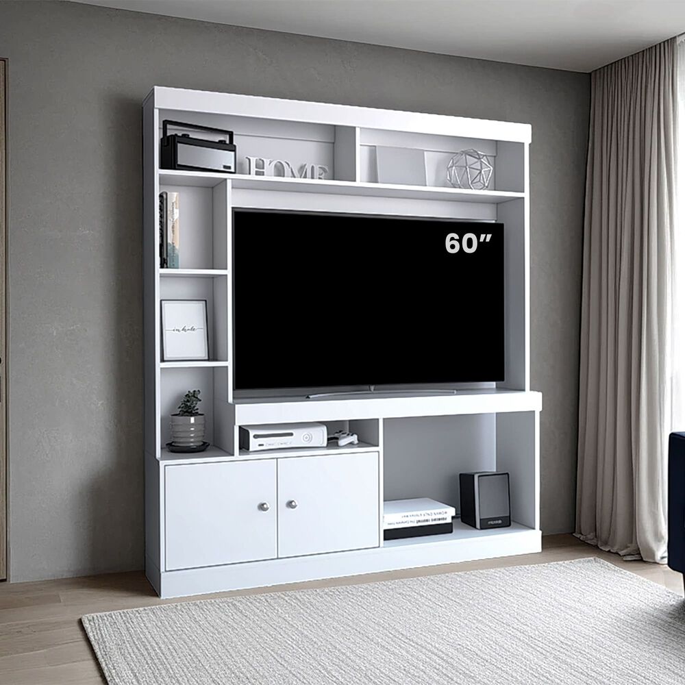 Estante Tv 65" 180,6x180x30,3 Cm 2 Puertas image number 4.0