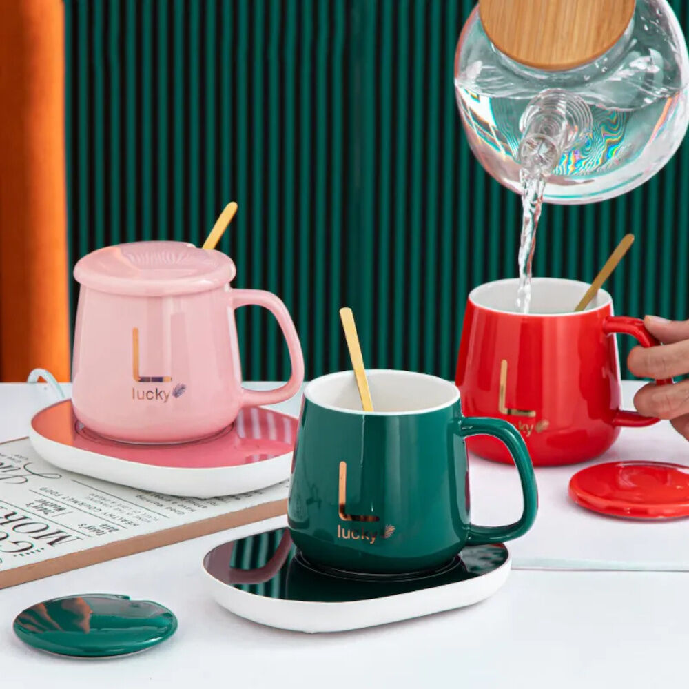 Set Taza Con Base Calentadora Automática image number 3.0