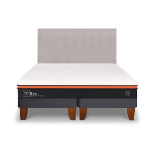 Cama Europea Cic Bee Comfort / King / Base Dividida + Respaldo