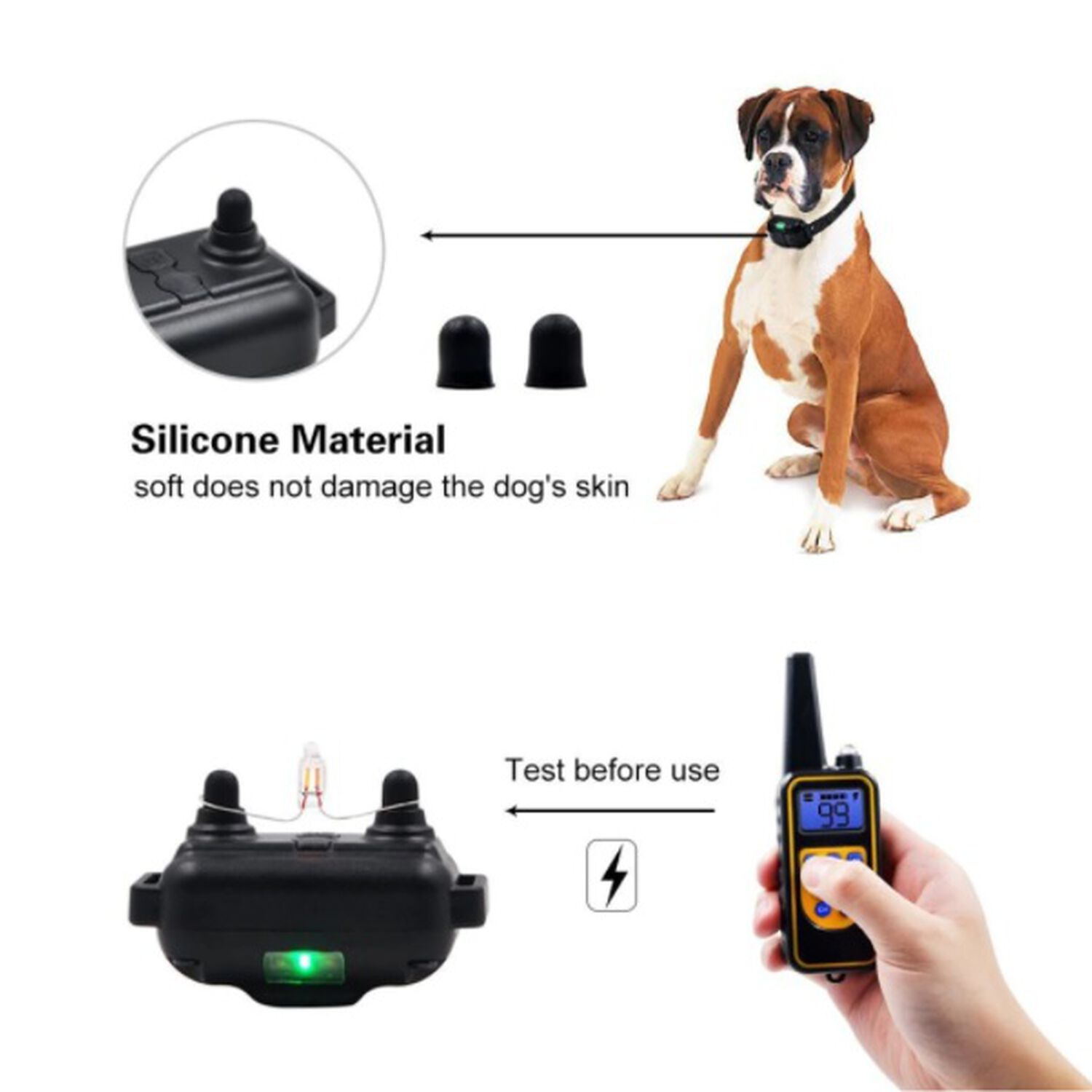Collar Electrico De Adiestramiento Perros Original Recargable Usb Entrenamiento Canino image number 4.0
