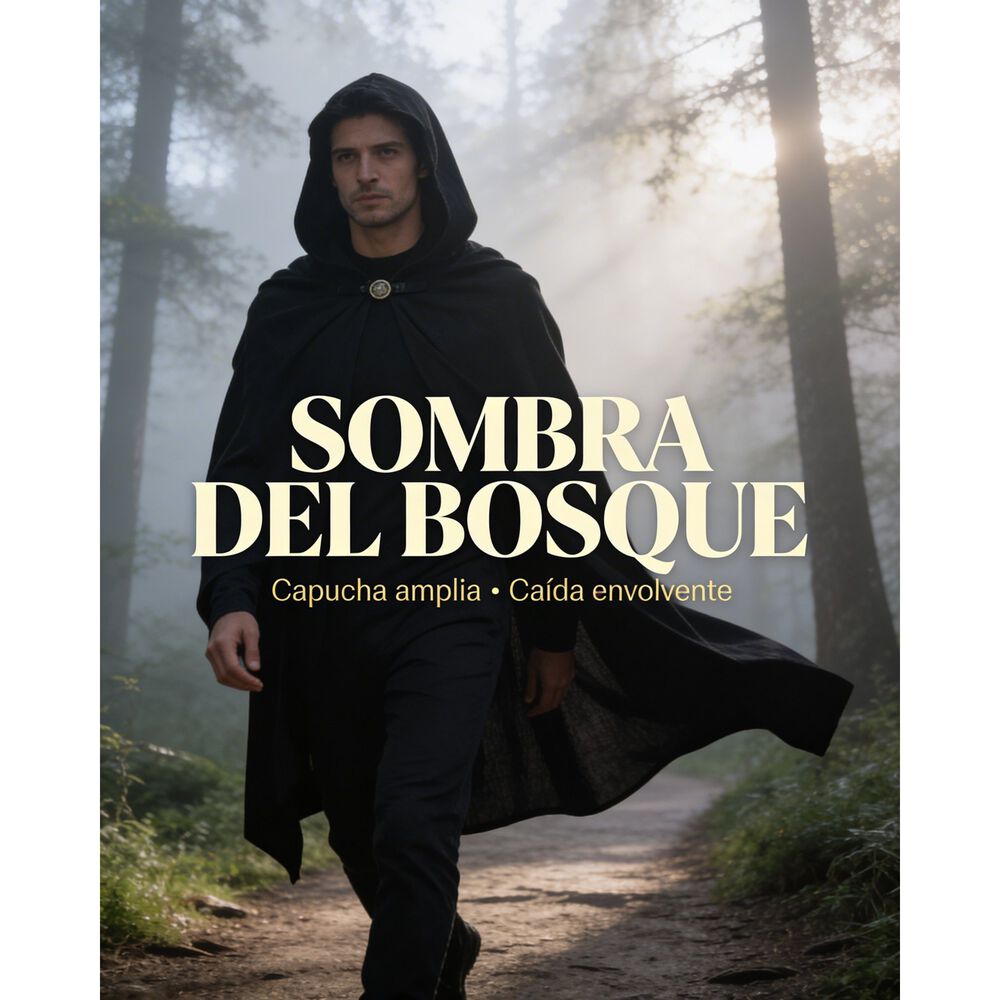 Disfraz Capa Con Capucha Medieval Con Broche Para Cosplay Halloween Y Teatro Unisex image number 29.0