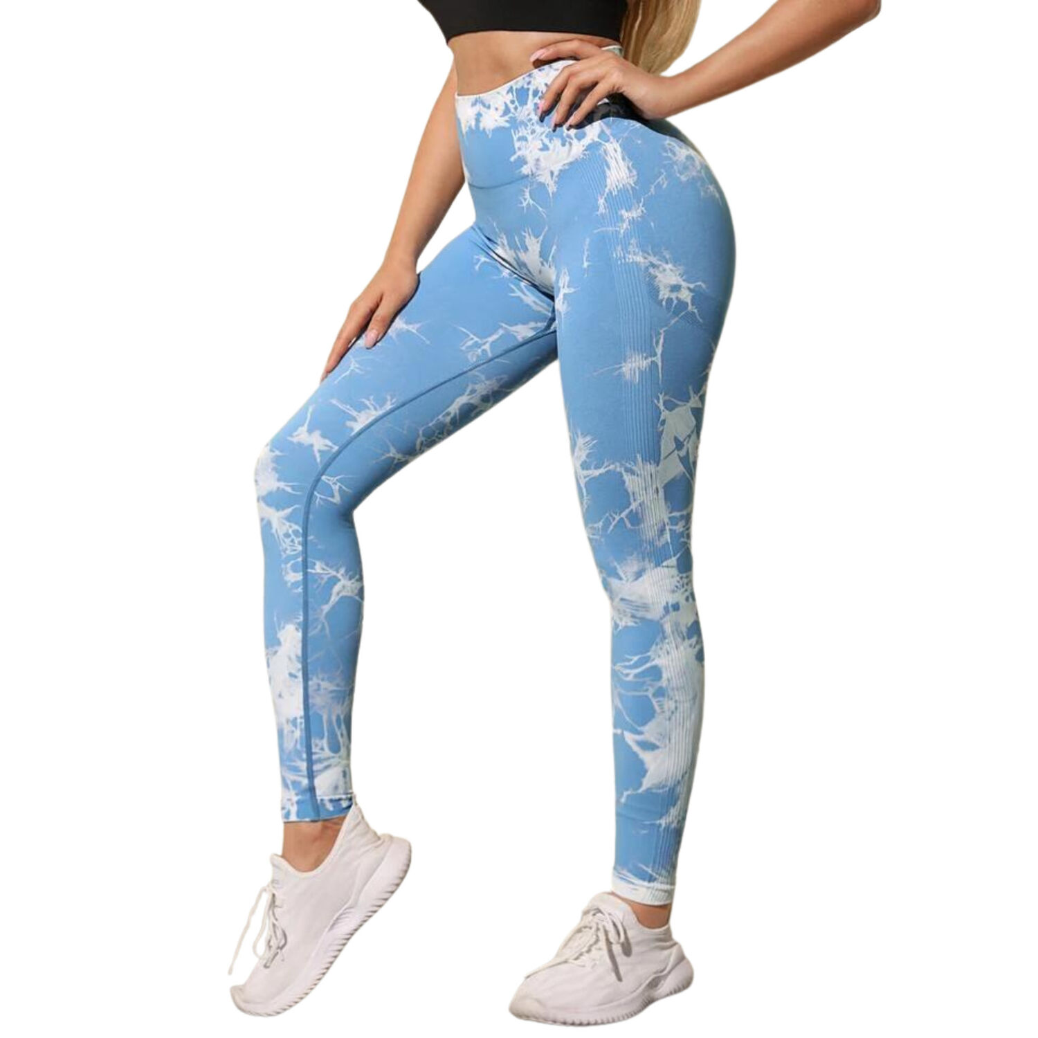 Calzas Leggings Push Up Sukha Celeste Oscuro image number 0.0