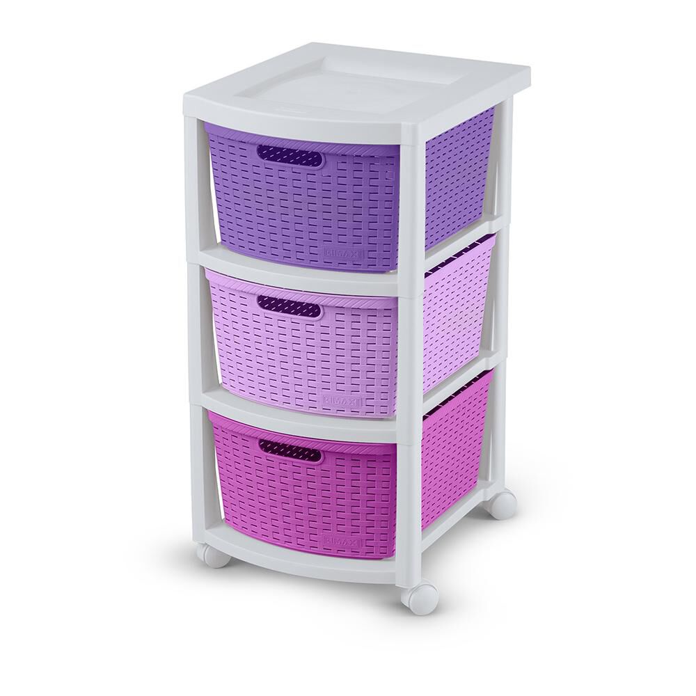 Organizador Rimax Organizacion Rattan Ni&ntilde;a Rx10124 / 3 Cajones image number 0.0