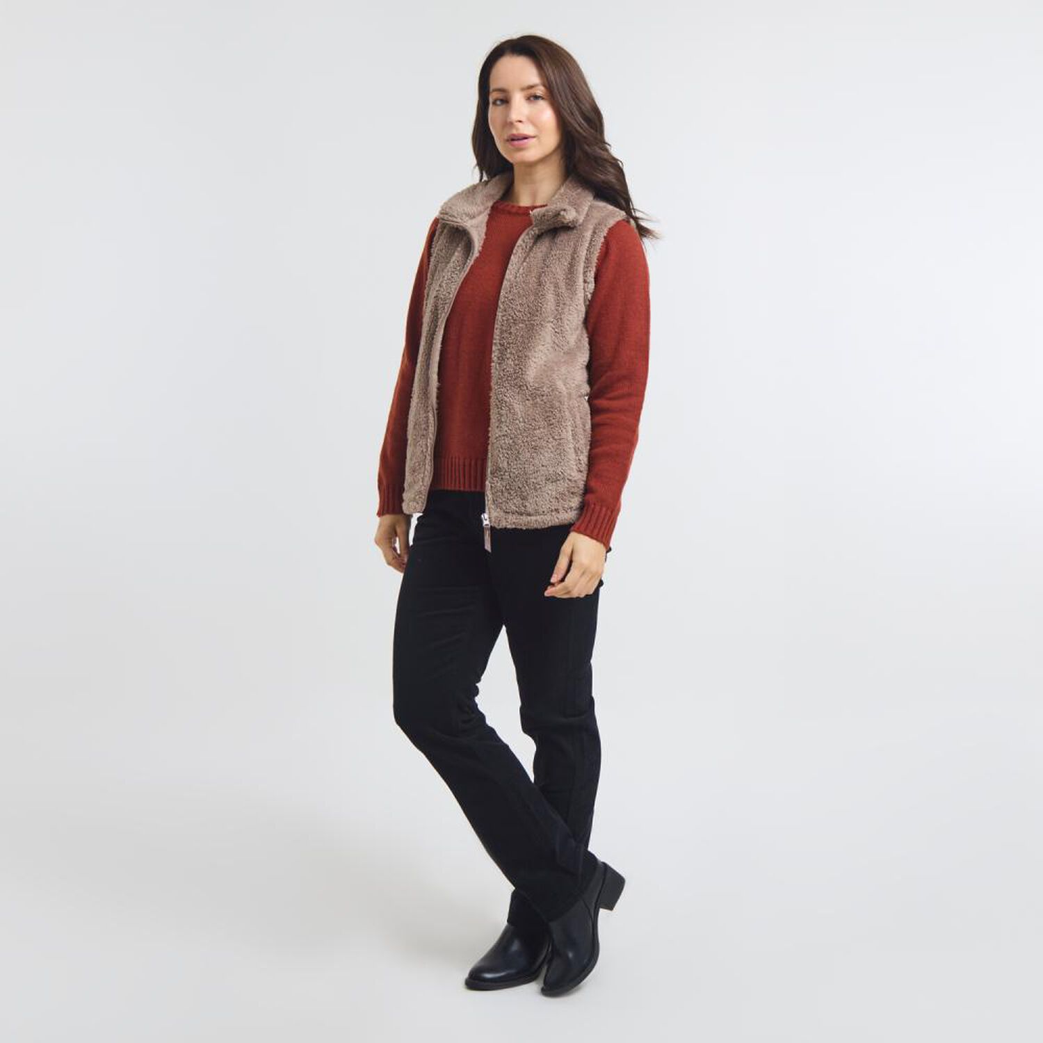 Poler&oacute;n Polar Fleece Sin Mangacuello Alto Mujer Geeps image number 1.0