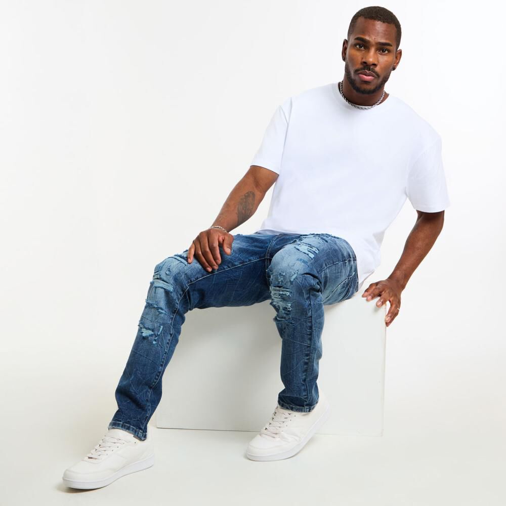 Jeans Tiro Medio Skinny Hombre Rolly Go image number 1.0