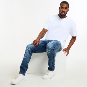 Jeans Tiro Medio Skinny Hombre Rolly Go