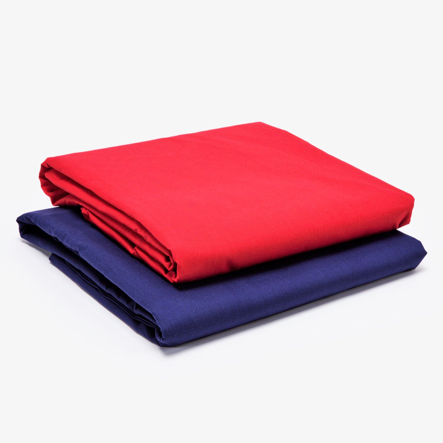 Pack 2 Sabanas Unicolor Arthome Roja + Azul 1 Plaza 144 Hilos image number 0.0