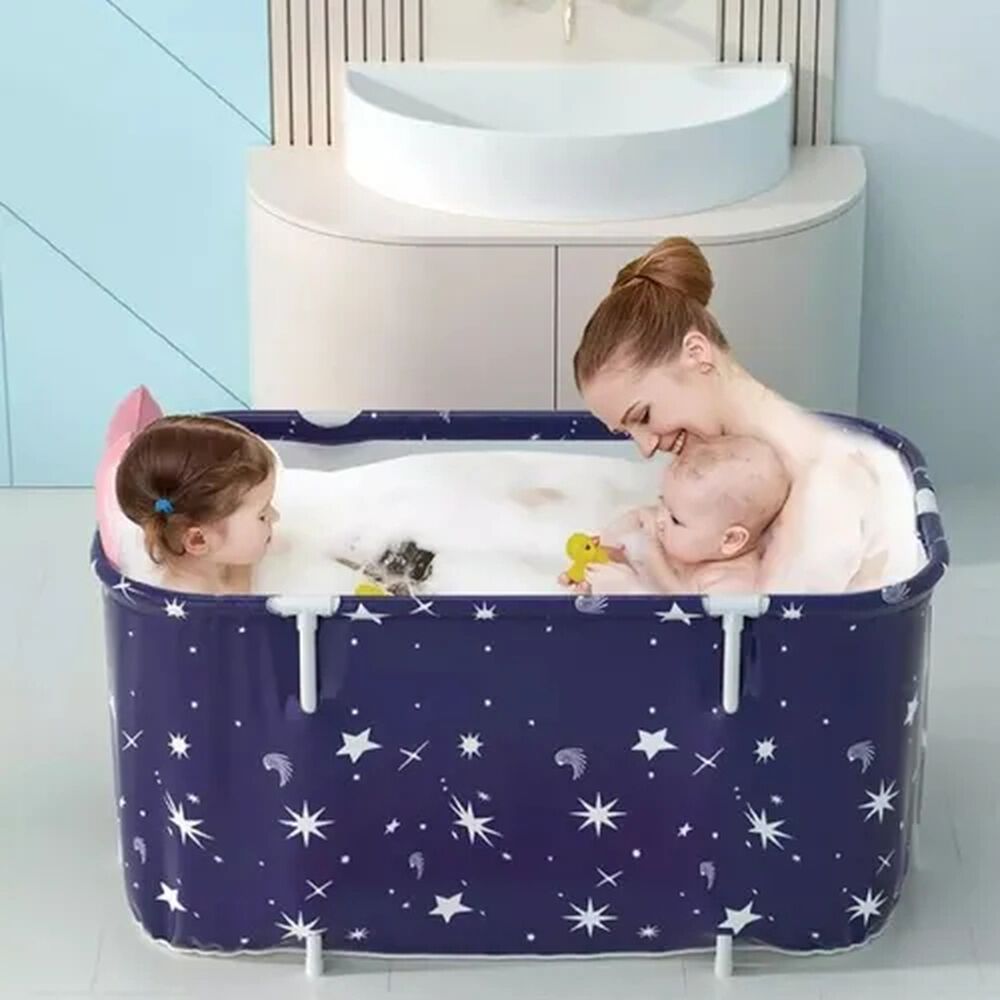 Bañera Plegable Adultos Niños 120x55cm Spa Portatil image number 5.0