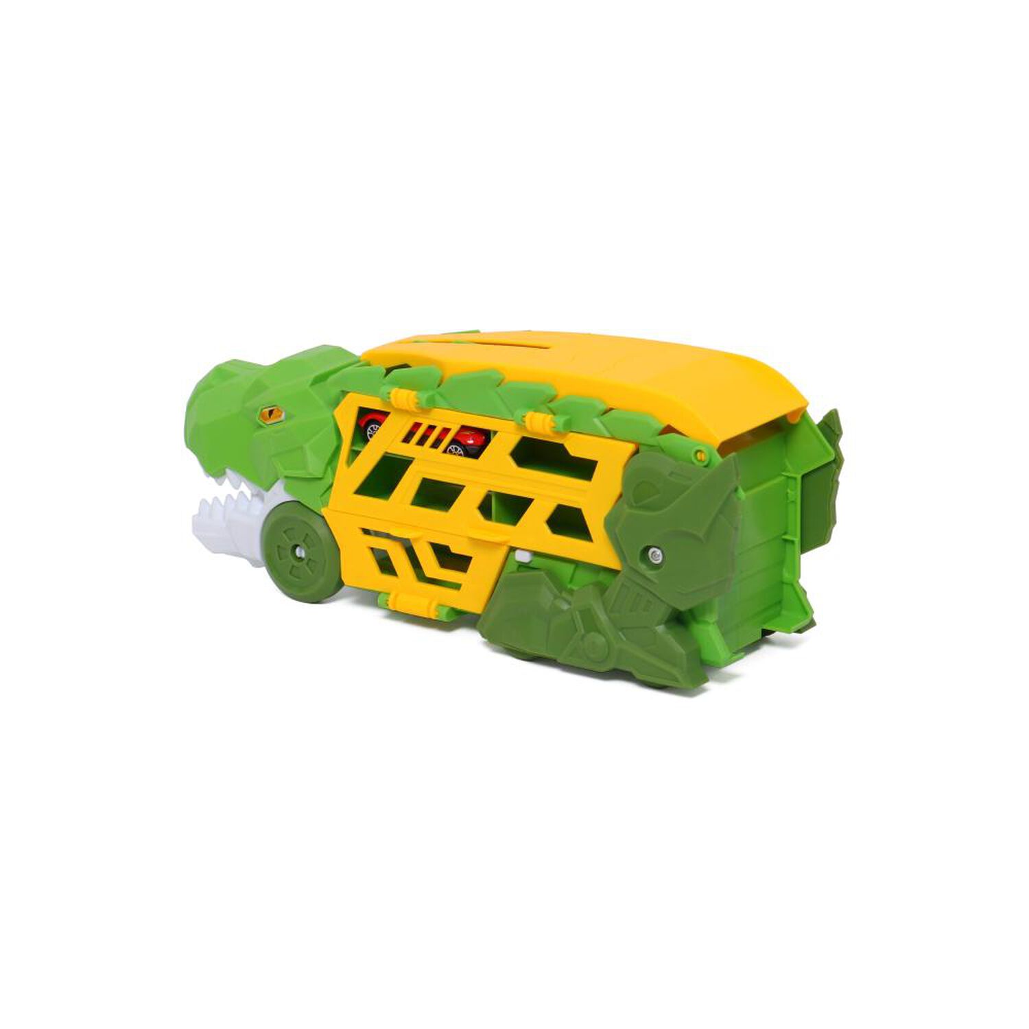Transportador De Dinosaurio Con 1 Auto De Metal Happyline image number 4.0