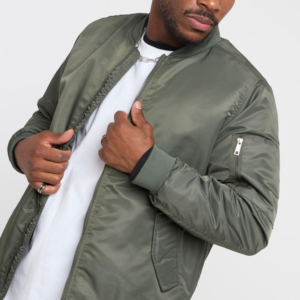 Chaqueta Lisa Slim Cuello Redondo Hombre Rolly Go image number 4.0