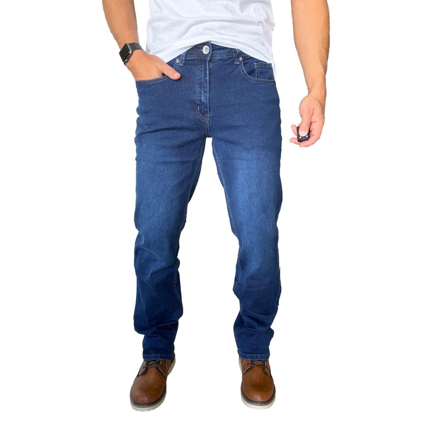 Jeans Elasticados Straight Fit Semirectos image number 3.0