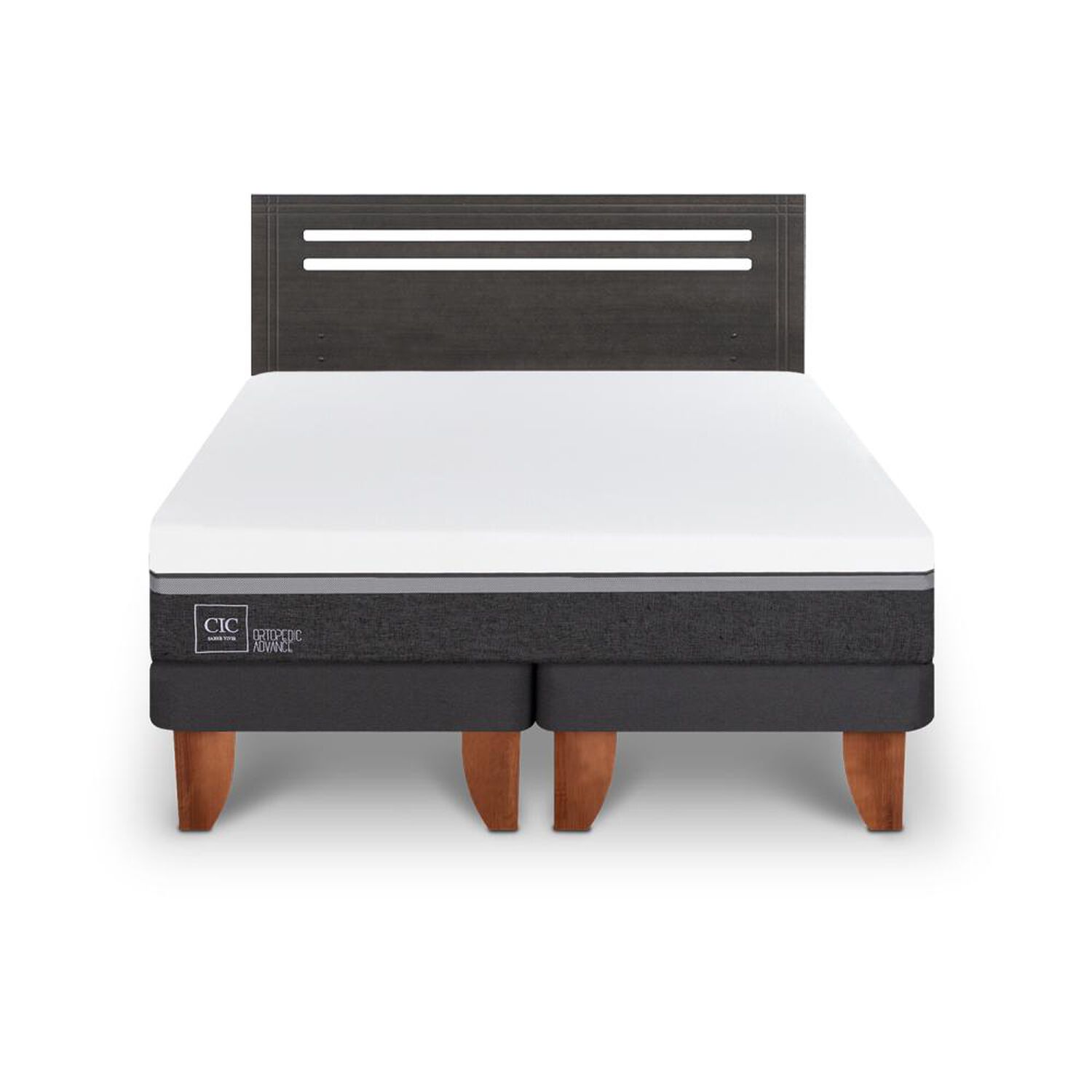 Cama Europea Cic Ortopedic Advance / 2 Plazas / Base Dividida + Respaldo image number 0.0