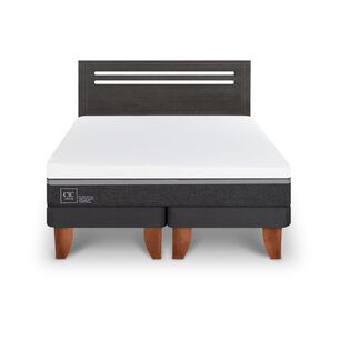 Cama Europea Cic Ortopedic Advance / 2 Plazas / Base Dividida + Respaldo