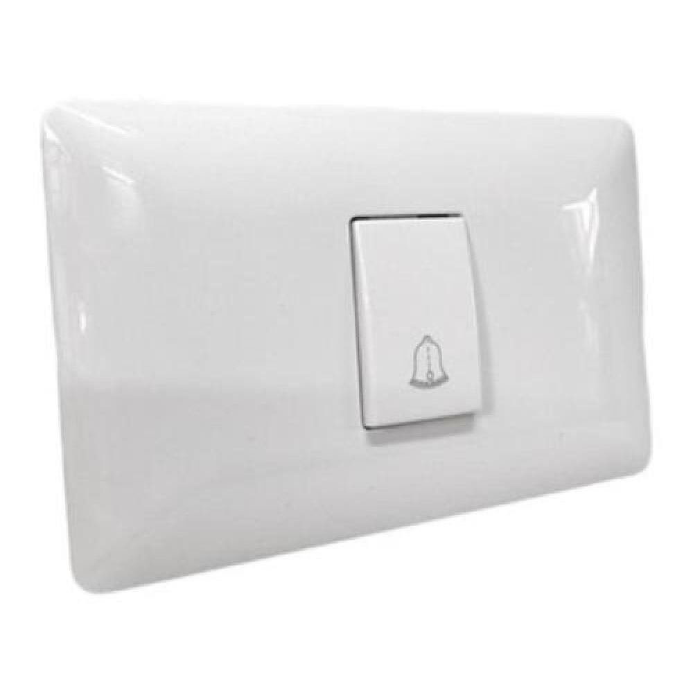 Interruptor Pulsador Timbre 10a 250v, Blanco Armado Lexo image number 1.0