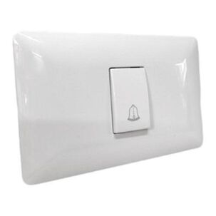 Interruptor Pulsador Timbre 10a 250v, Blanco Armado Lexo