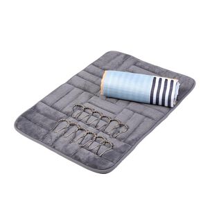 Set Cortina+piso Baño 3 Pzas Mashini Julie