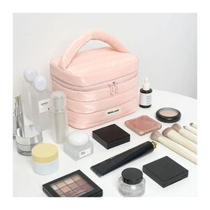 Neceser Acolchado De Algodón Para Maquillaje