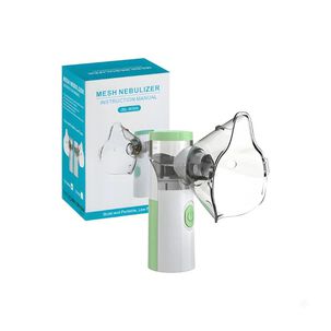 Mini Nebulizador Portatil De Malla Inhalador Adultos Y Ni&ntilde;os Verde