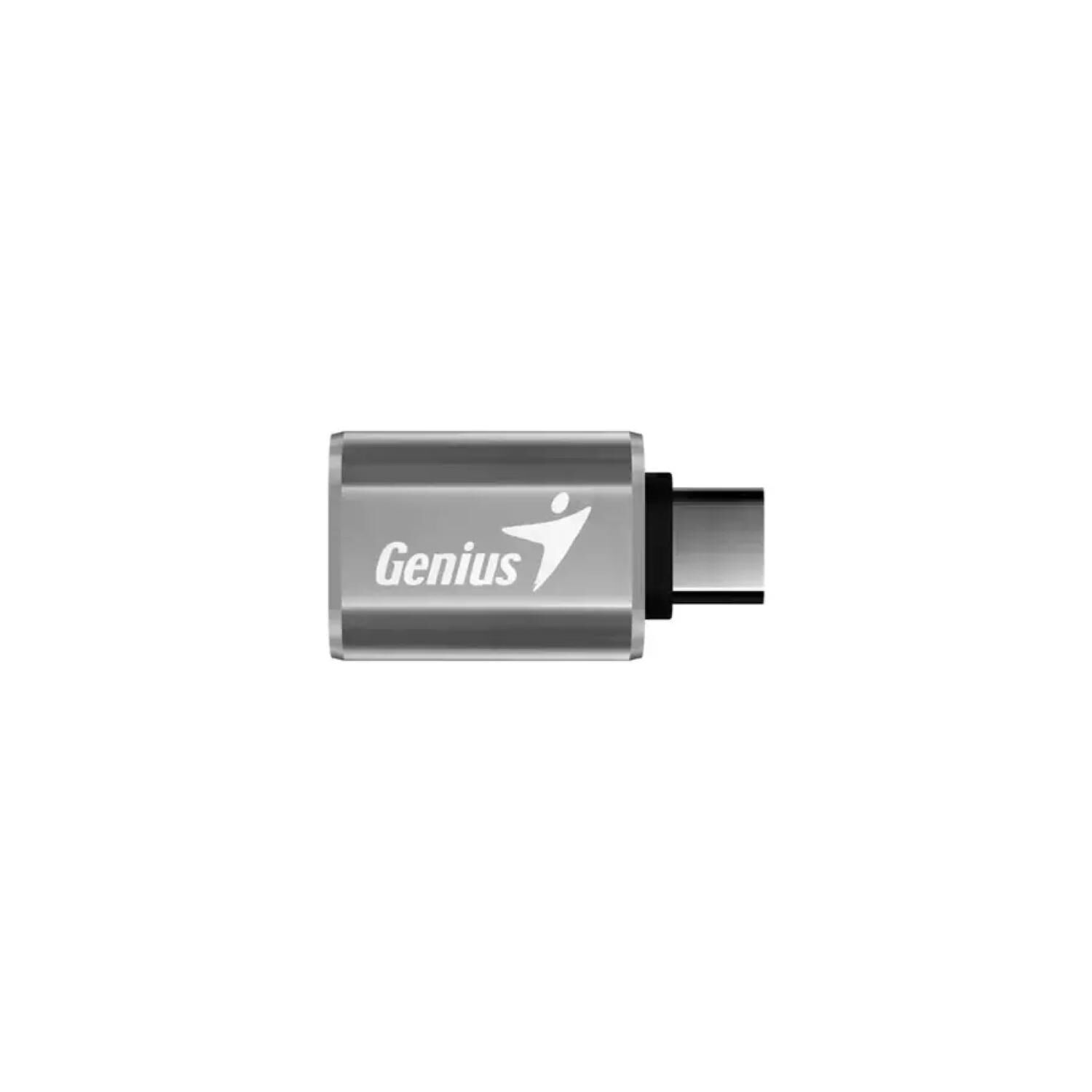 Adaptador Otg Usb C A Usb A Tama&ntilde;o Compacto Gris Genius image number 0.0