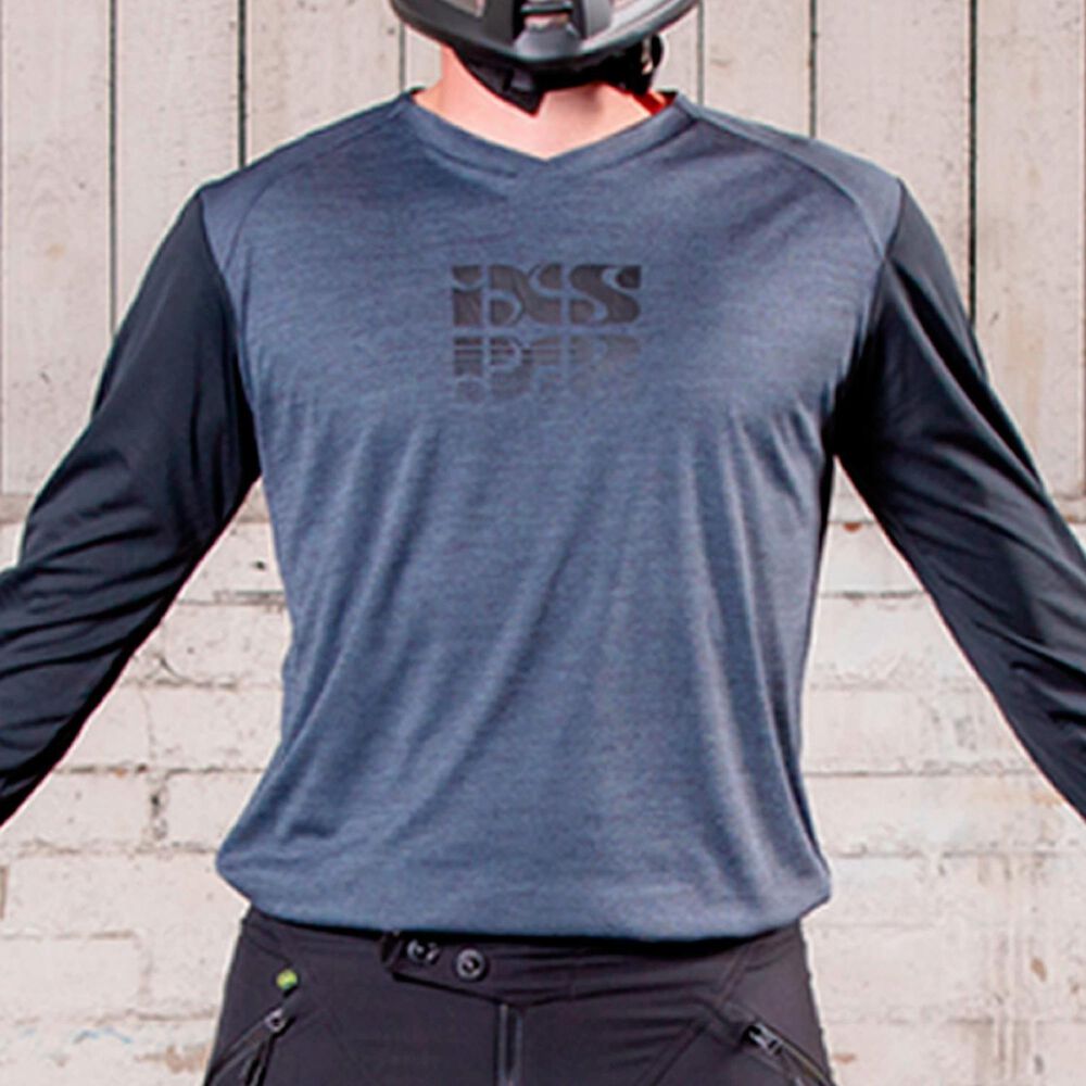 Jersey Ixs Manga Larga Infantil Jr Trigger X Grafito Km image number 1.0