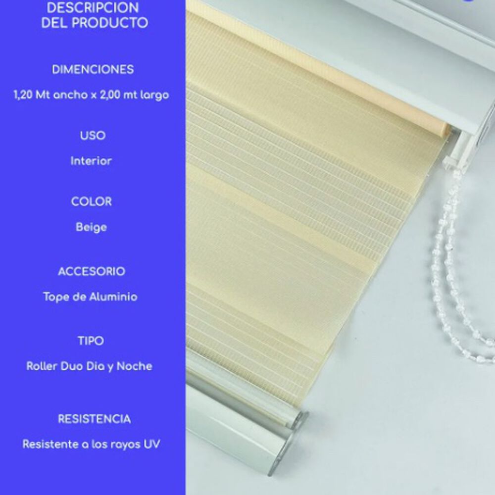 Cortina Roller Duo Zebra image number 4.0