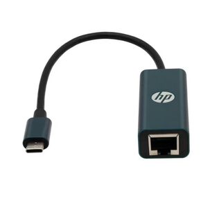 Adaptador De Red Rj45 Usb C Negro Ethernet Hp