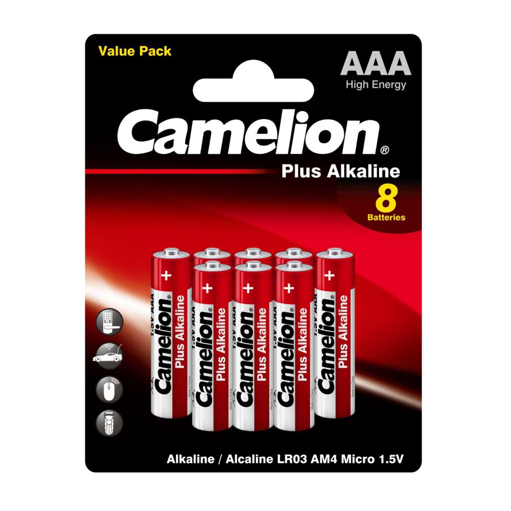Pilas Alcalinas Plus Aaa 8un - Camelion image number 0.0
