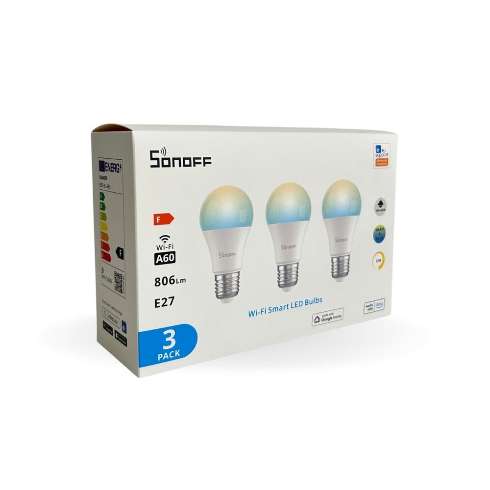 Pack De 3 Ampolletas Wifi Led Sonoff B02-bl-a60 image number 0.0