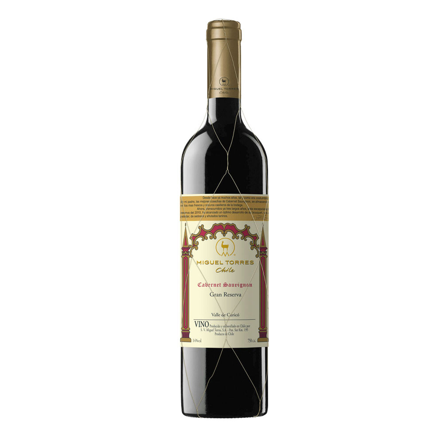 Vino Miguel Torres Gran Reserva Cabernet Sauvignon (14,5% 750ml) image number 0.0
