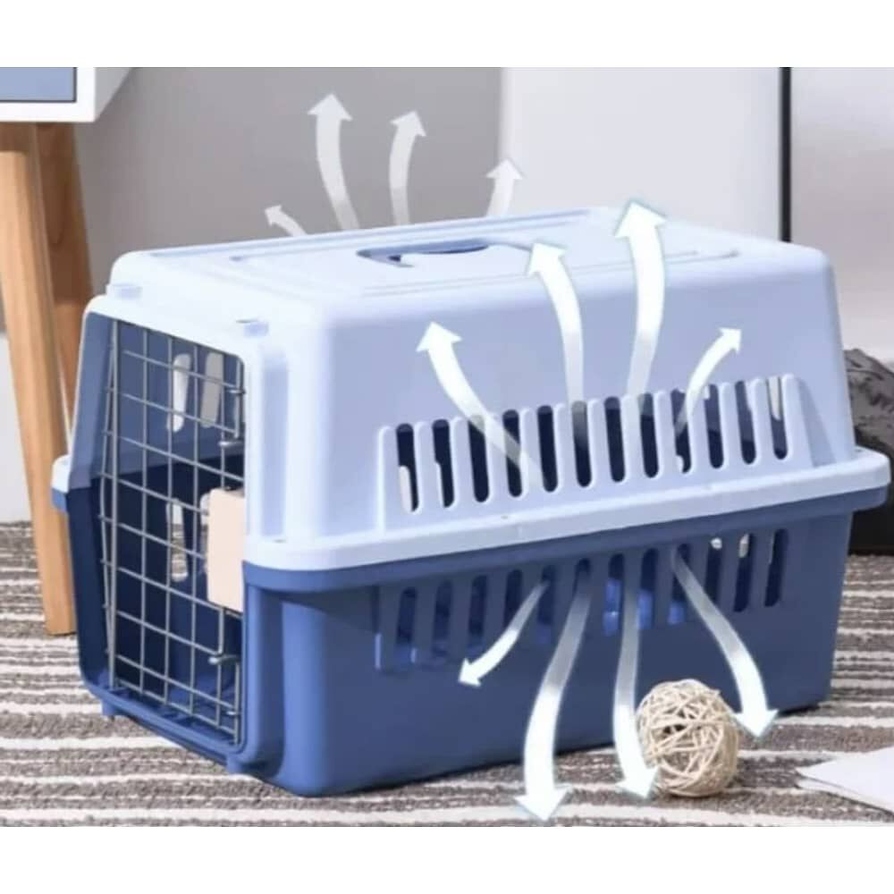 Transportador Perros Gatos Conejos Canil Para Mascotas 48cm image number 3.0