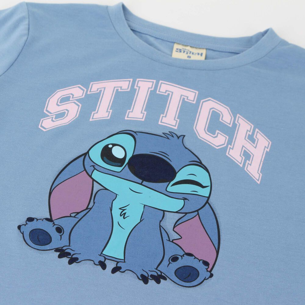 Polera Manga Larga Ni&ntilde;a Gui&ntilde;o Lilo & Stitch Azul Disney image number 2.0